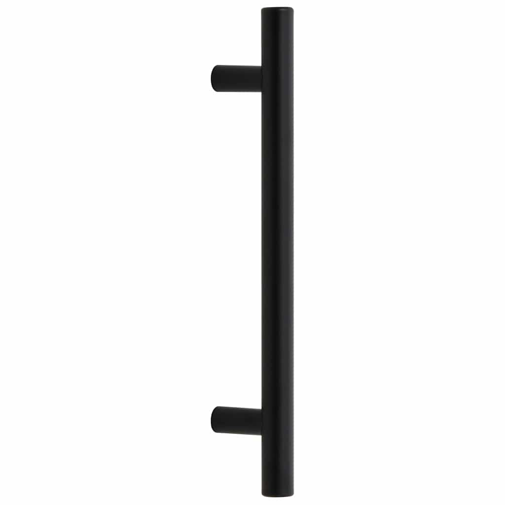 vidaXL Mânere de dulap, 10 buc., negru, 128 mm, oțel inoxidabil