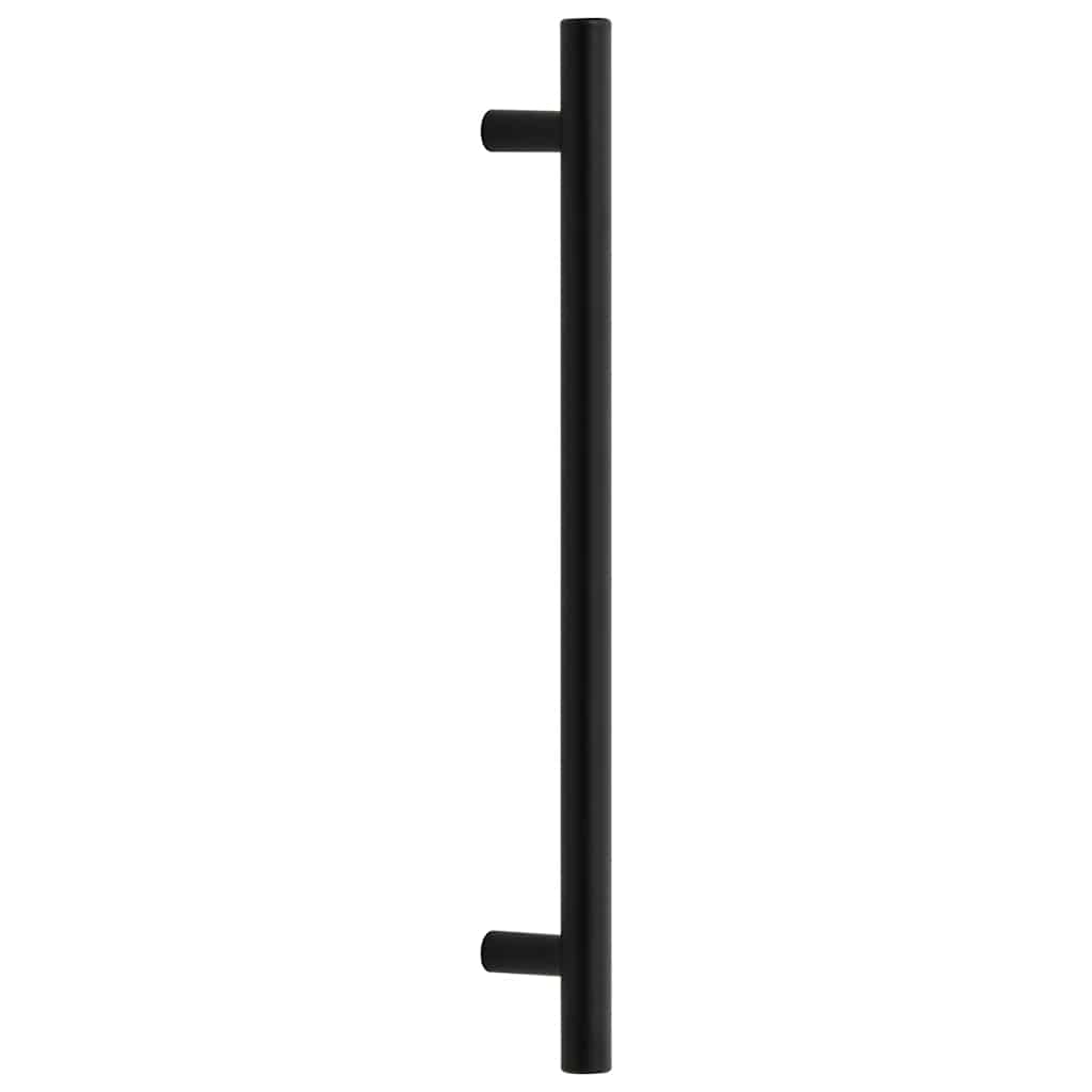 vidaXL Mânere de dulap, 5 buc., negru, 192 mm, oțel inoxidabil vidaXL Mânere de dulap, 5 buc., negru, 192 mm, oțel inoxidabil