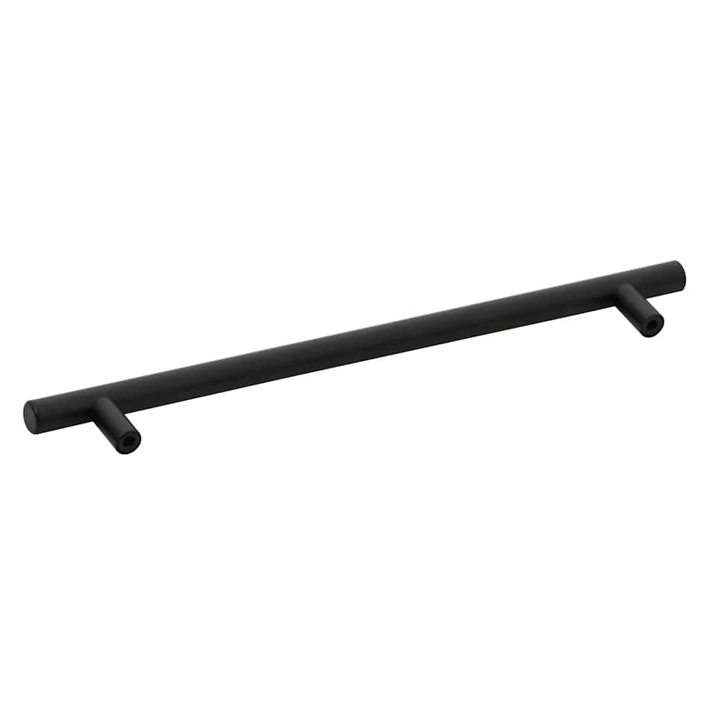 vidaXL Mânere de dulap, 5 buc., negru, 224 mm, oțel inoxidabil vidaXL Mânere de dulap, 5 buc., negru, 224 mm, oțel inoxidabil