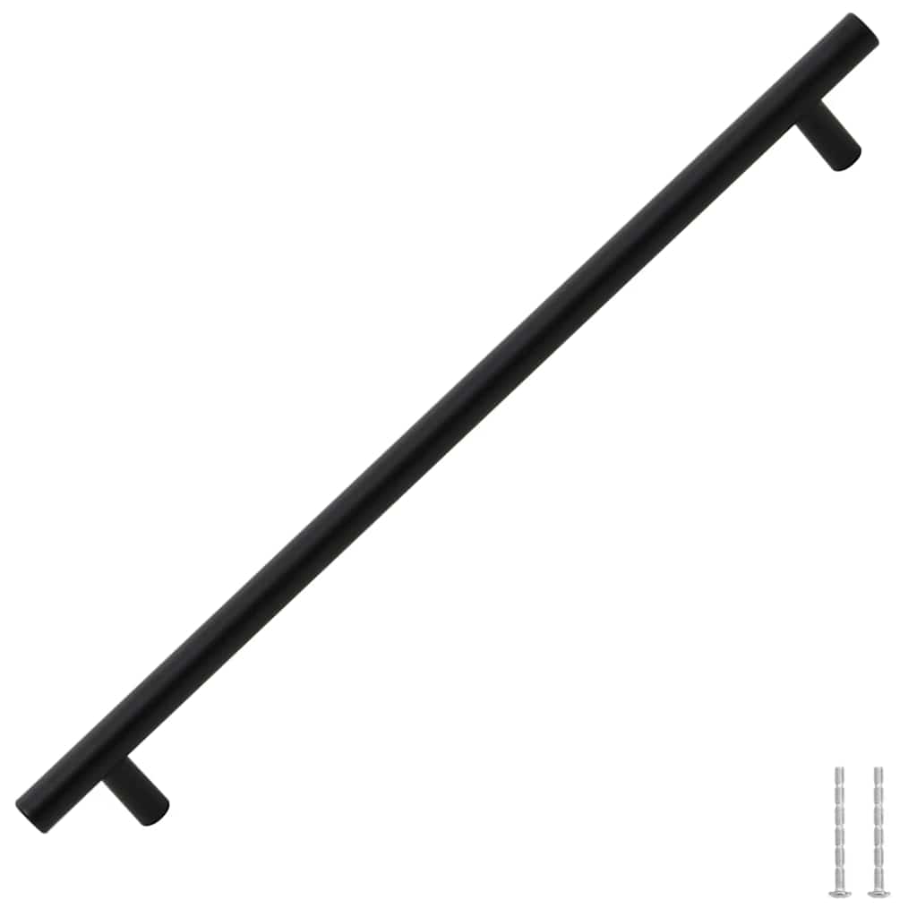 vidaXL Mânere de dulap, 5 buc., negru, 320 mm, oțel inoxidabil vidaXL Mânere de dulap, 5 buc., negru, 320 mm, oțel inoxidabil