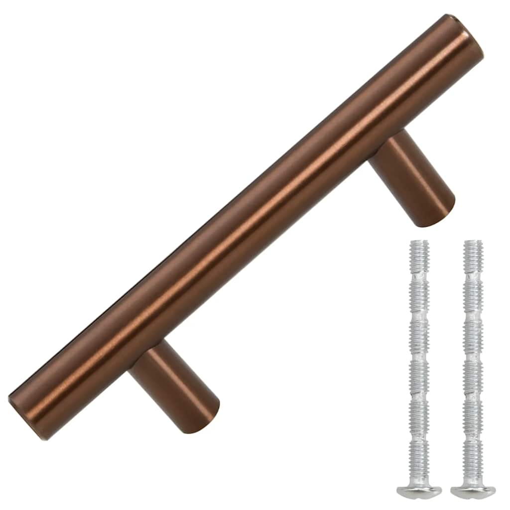 vidaXL Mânere de dulap, 10 buc., bronz, 64 mm, oțel inoxidabil vidaXL Mânere de dulap, 10 buc., bronz, 64 mm, oțel inoxidabil