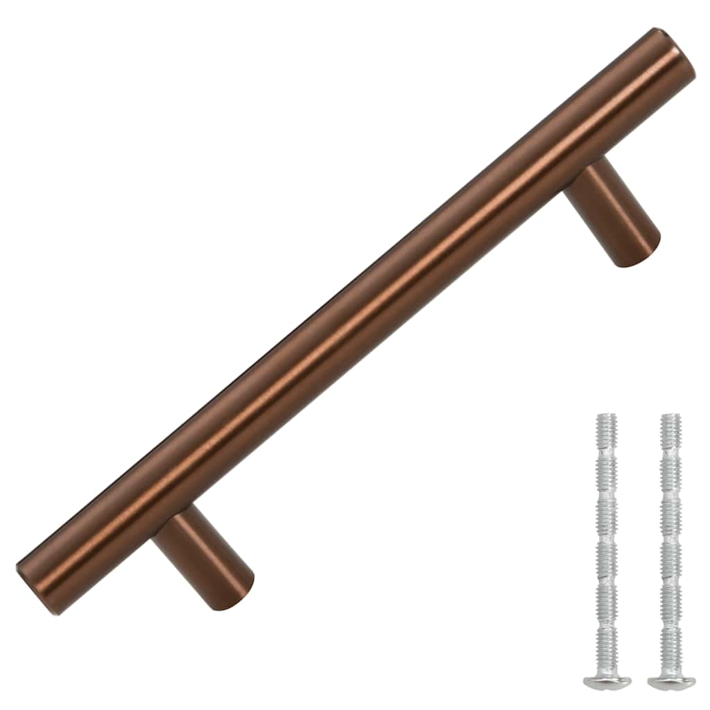 vidaXL Mânere de dulap, 10 buc., bronz, 96 mm, oțel inoxidabil vidaXL Mânere de dulap, 10 buc., bronz, 96 mm, oțel inoxidabil