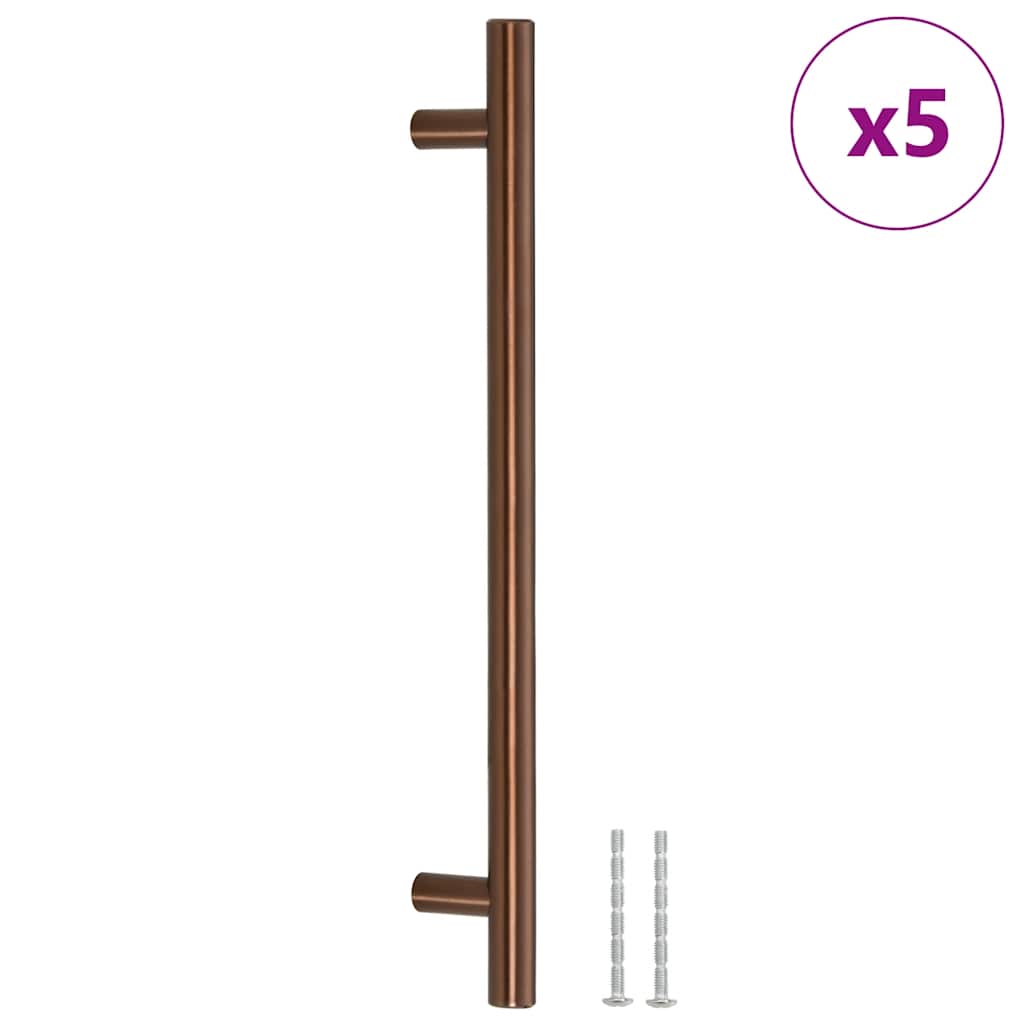 vidaXL Mânere de dulap, 5 buc., bronz, 192 mm, oțel inoxidabil vidaXL Mânere de dulap, 5 buc., bronz, 192 mm, oțel inoxidabil