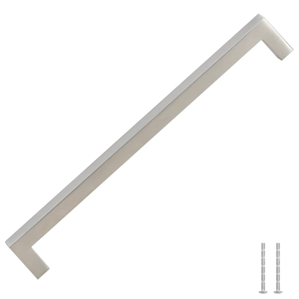 vidaXL Mânere de dulap, 5 buc., argintiu, 224 mm, oțel inoxidabil vidaXL Mânere de dulap, 5 buc., argintiu, 224 mm, oțel inoxidabil