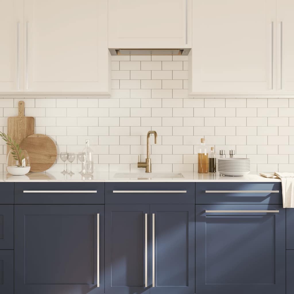 vidaXL Mânere de dulap, 5 buc., argintiu, 480 mm, oțel inoxidabil