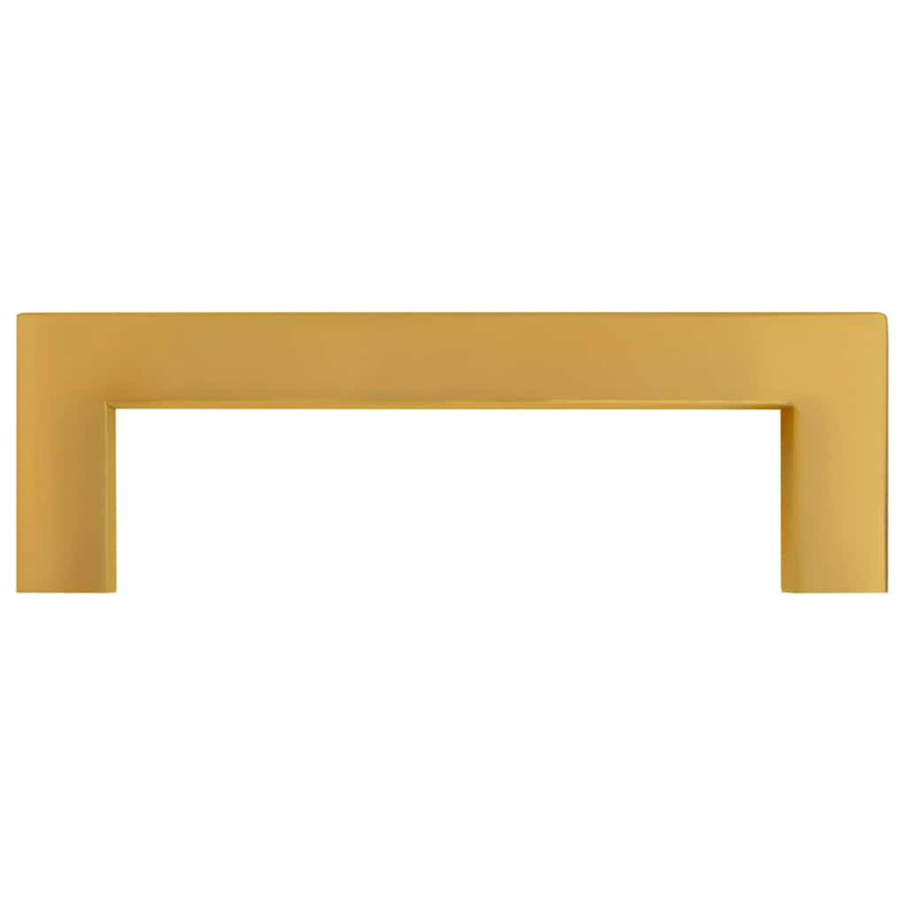 vidaXL Mânere de dulap, 10 buc., auriu, 96 mm, oțel inoxidabil vidaXL Mânere de dulap, 10 buc., auriu, 96 mm, oțel inoxidabil