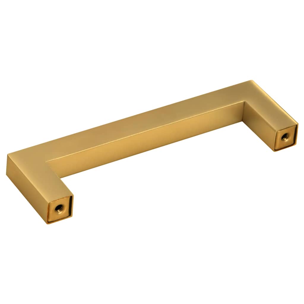 vidaXL Mânere de dulap, 10 buc., auriu, 96 mm, oțel inoxidabil vidaXL Mânere de dulap, 10 buc., auriu, 96 mm, oțel inoxidabil