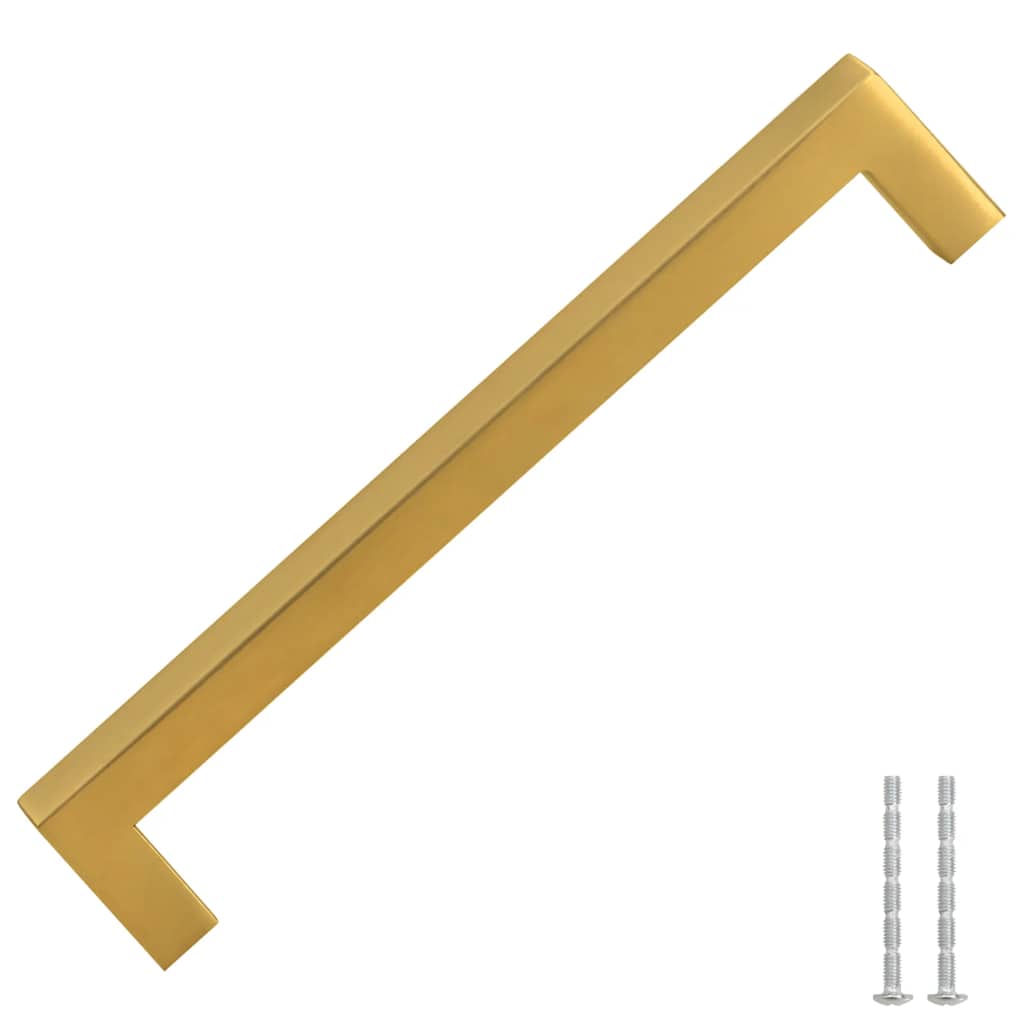 vidaXL Mânere de dulap, 10 buc., auriu, 160 mm, oțel inoxidabil vidaXL Mânere de dulap, 10 buc., auriu, 160 mm, oțel inoxidabil