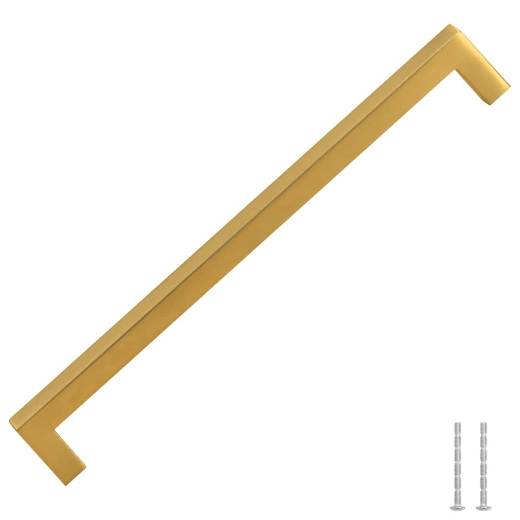 vidaXL Mânere de dulap, 5 buc., auriu, 224 mm, oțel inoxidabil vidaXL Mânere de dulap, 5 buc., auriu, 224 mm, oțel inoxidabil