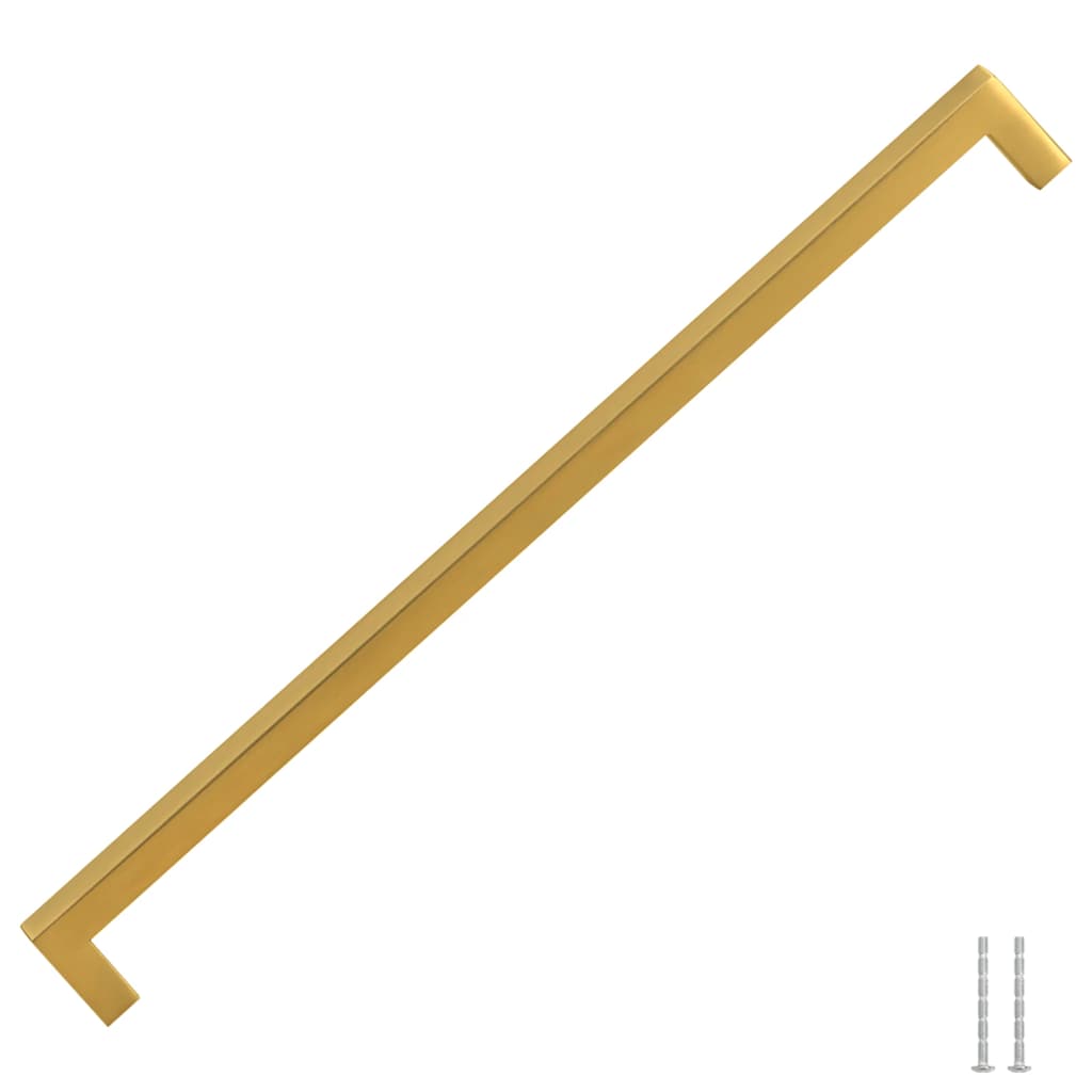 vidaXL Mânere de dulap, 5 buc., auriu, 320 mm, oțel inoxidabil