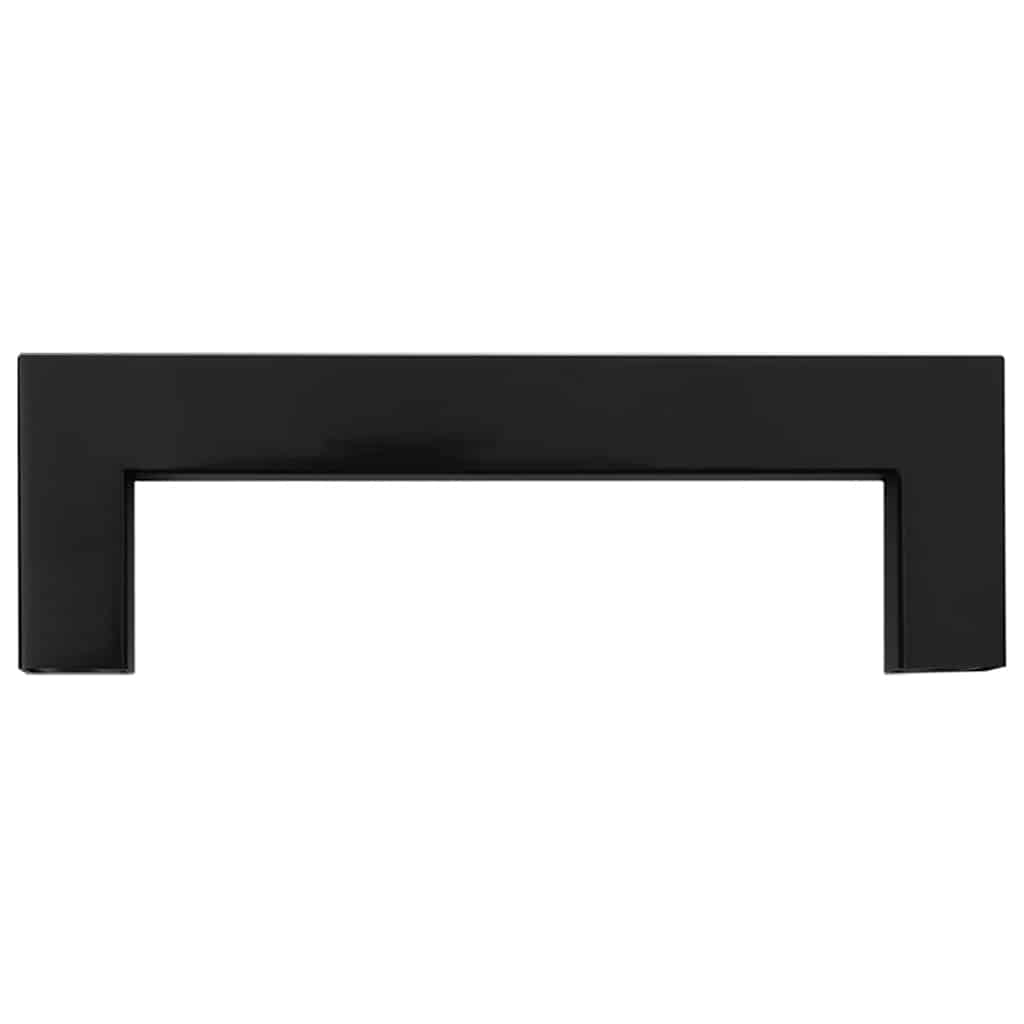 vidaXL Mânere de dulap, 10 buc., negru, 96 mm, oțel inoxidabil