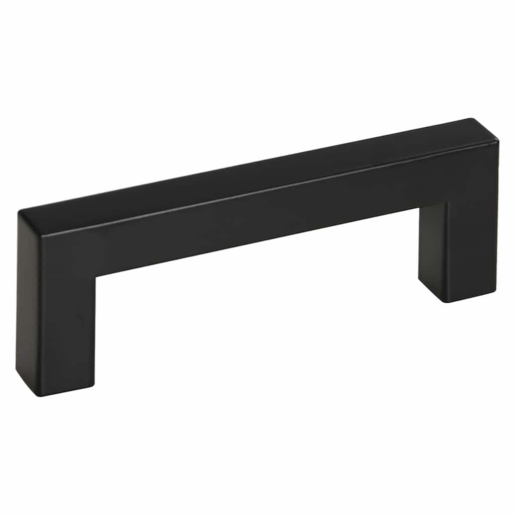 vidaXL Mânere de dulap, 10 buc., negru, 96 mm, oțel inoxidabil
