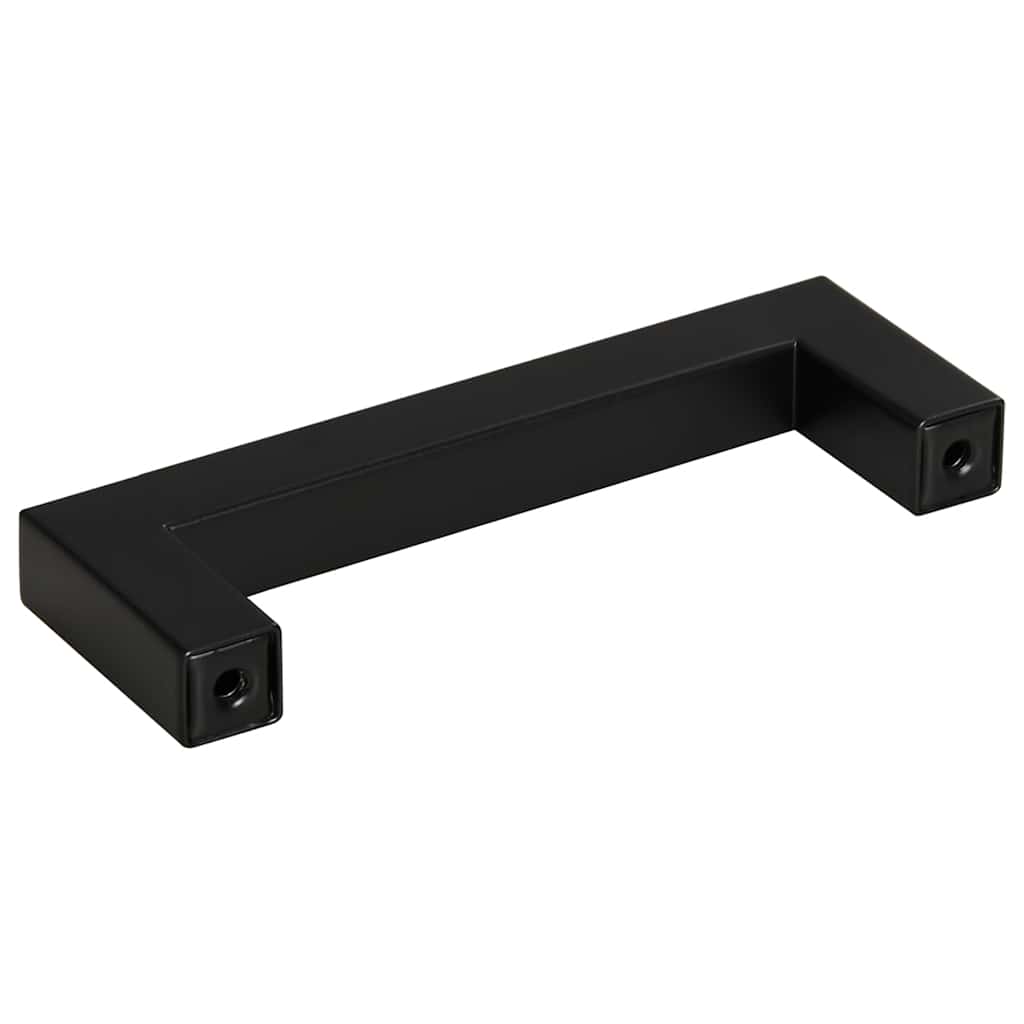 vidaXL Mânere de dulap, 10 buc., negru, 96 mm, oțel inoxidabil