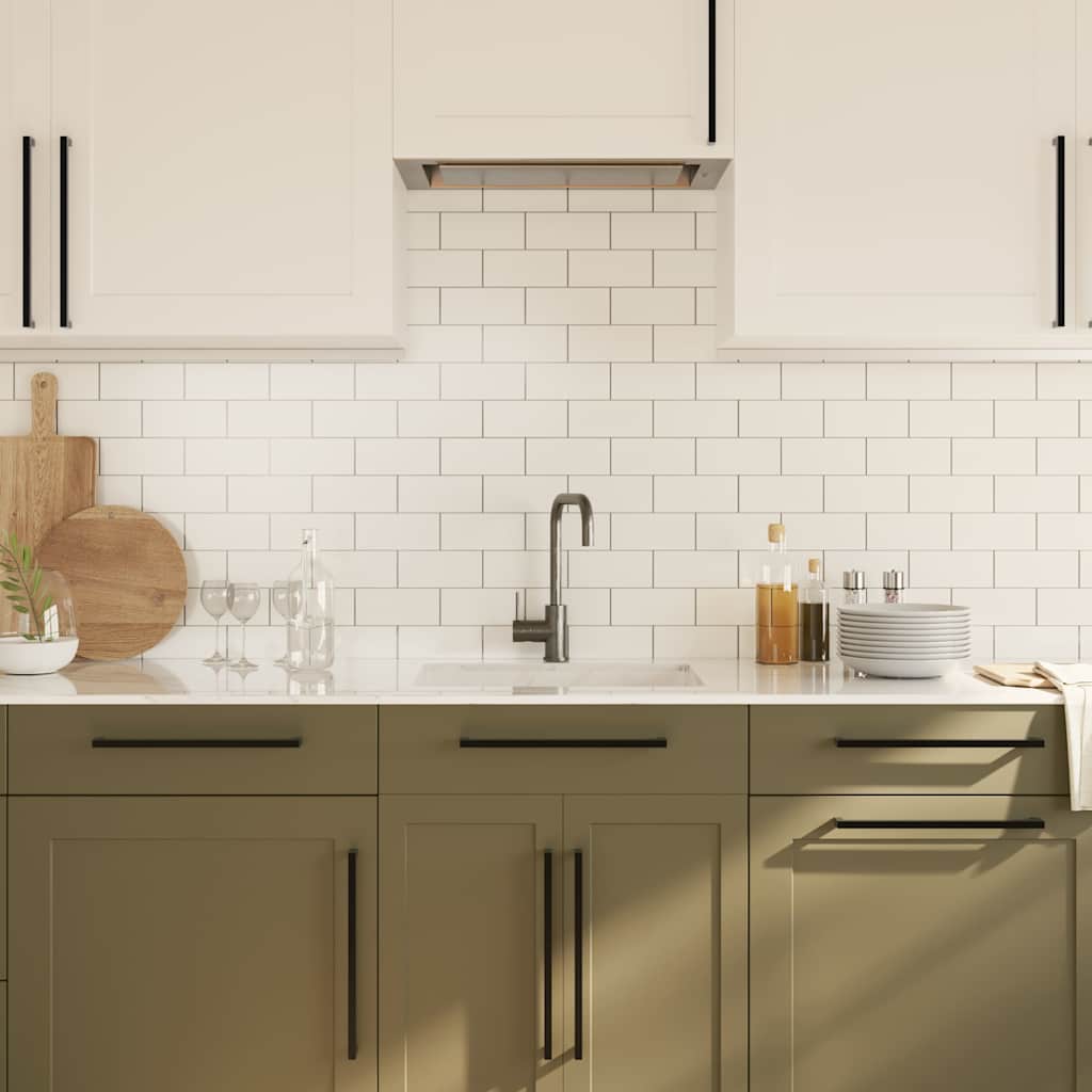 vidaXL Mânere de dulap, 5 buc., negru, 320 mm, oțel inoxidabil vidaXL Mânere de dulap, 5 buc., negru, 320 mm, oțel inoxidabil