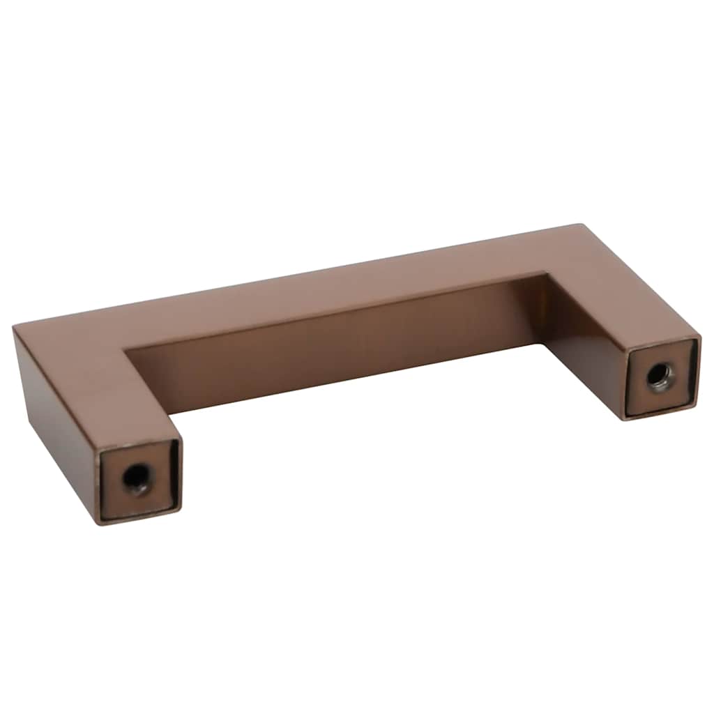 vidaXL Mânere de dulap, 10 buc., bronz, 96 mm, oțel inoxidabil