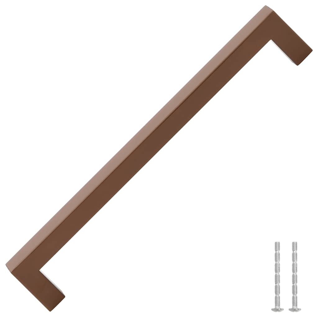 vidaXL Mânere de dulap, 5 buc., bronz, 224 mm, oțel inoxidabil vidaXL Mânere de dulap, 5 buc., bronz, 224 mm, oțel inoxidabil