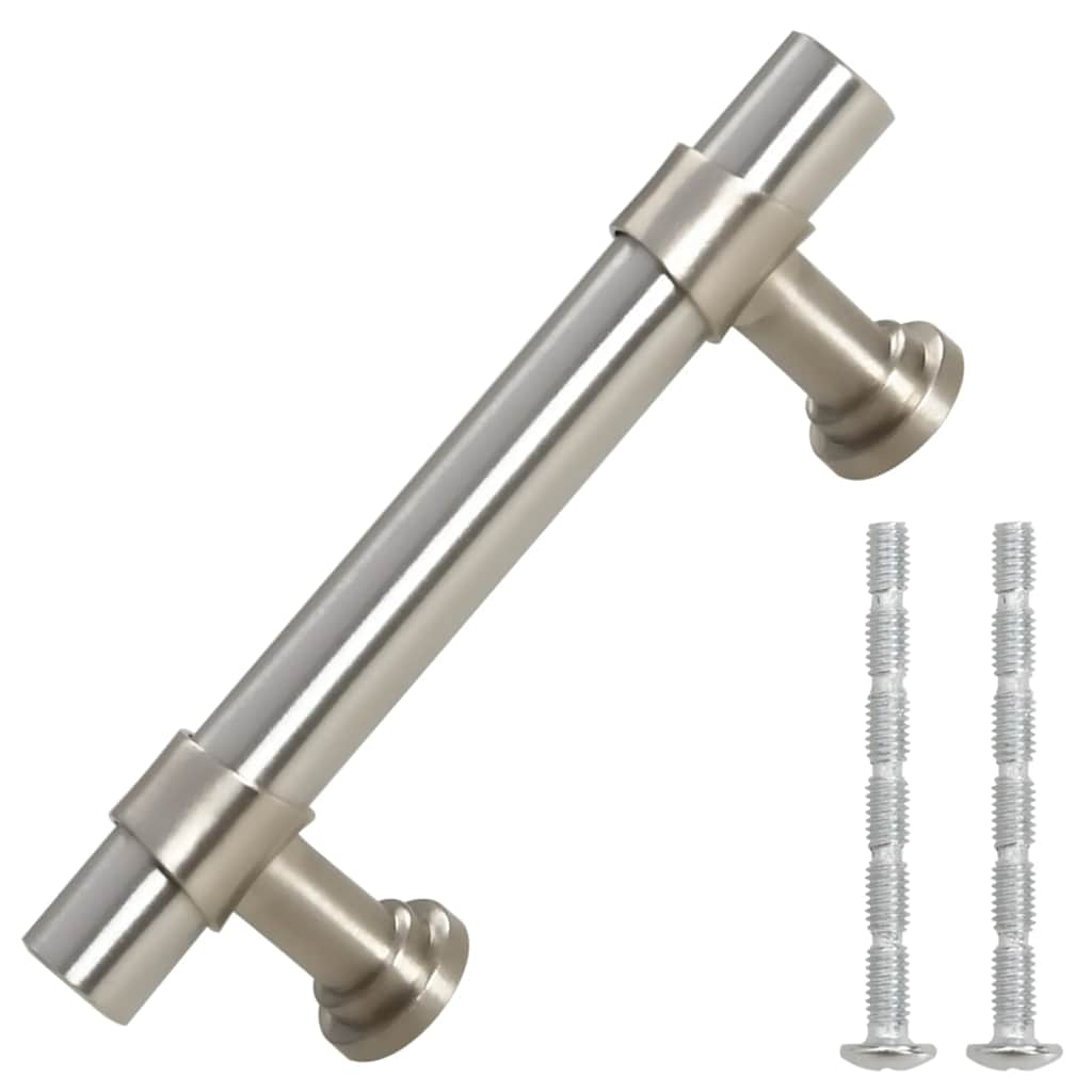 vidaXL Mânere de dulap, 10 buc., argintiu, 64 mm, oțel inoxidabil vidaXL Mânere de dulap, 10 buc., argintiu, 64 mm, oțel inoxidabil