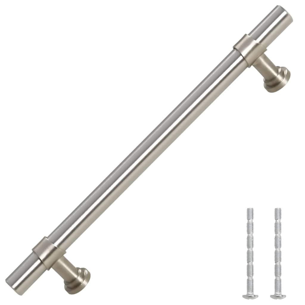 vidaXL Mânere de dulap, 10 buc., argintiu, 128 mm, oțel inoxidabil vidaXL Mânere de dulap, 10 buc., argintiu, 128 mm, oțel inoxidabil