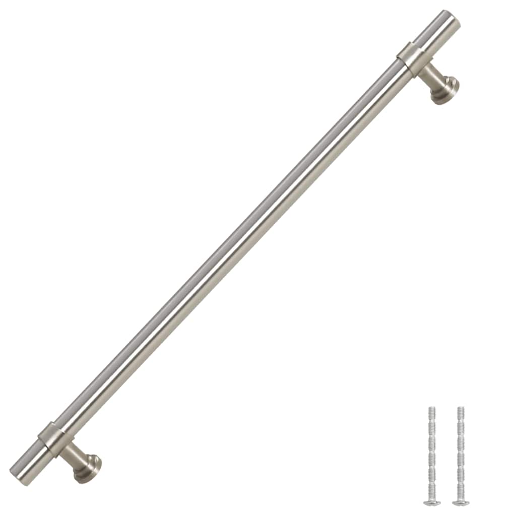 vidaXL Mânere de dulap, 5 buc., argintiu, 224 mm, oțel inoxidabil vidaXL Mânere de dulap, 5 buc., argintiu, 224 mm, oțel inoxidabil