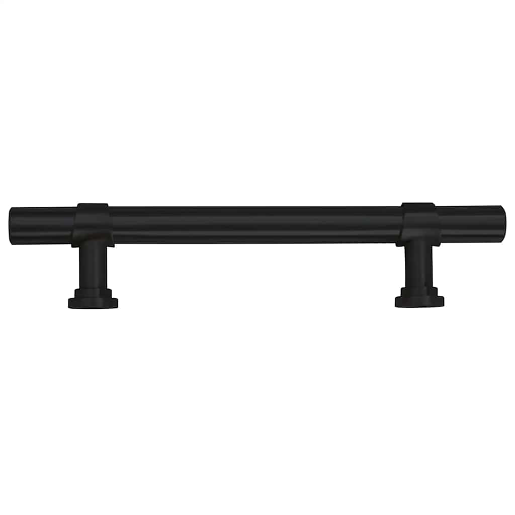 vidaXL Mânere de dulap, 10 buc., negru, 96 mm, oțel inoxidabil vidaXL Mânere de dulap, 10 buc., negru, 96 mm, oțel inoxidabil