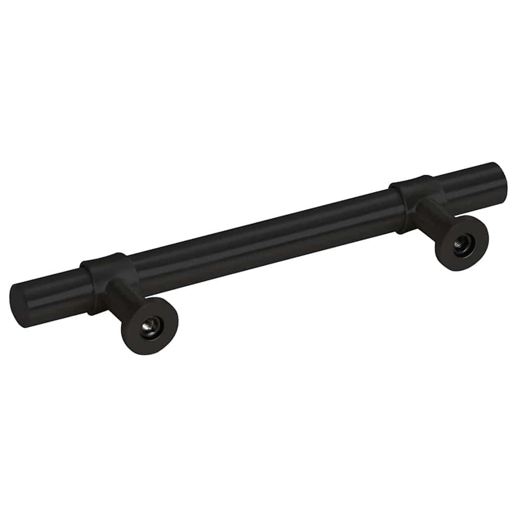 vidaXL Mânere de dulap, 10 buc., negru, 96 mm, oțel inoxidabil vidaXL Mânere de dulap, 10 buc., negru, 96 mm, oțel inoxidabil