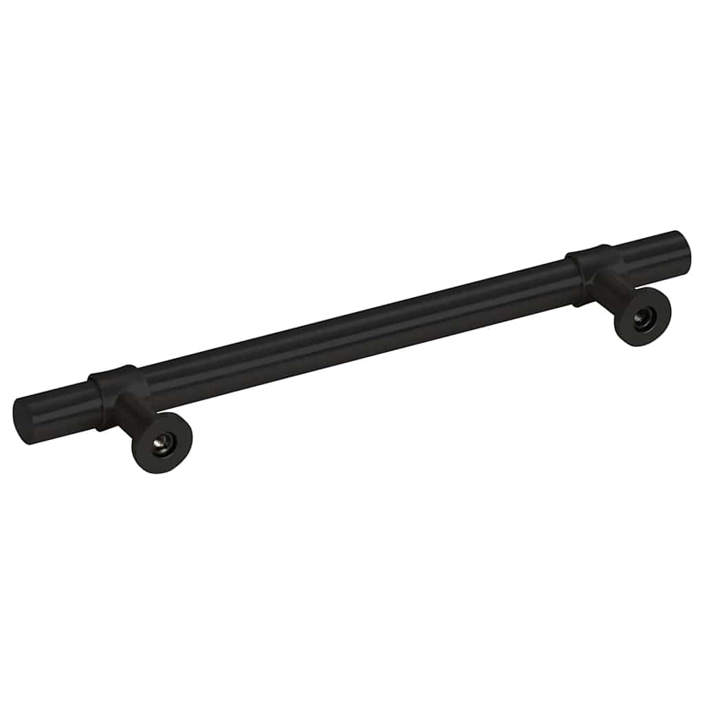 vidaXL Mânere de dulap, 10 buc., negru, 128 mm, oțel inoxidabil vidaXL Mânere de dulap, 10 buc., negru, 128 mm, oțel inoxidabil