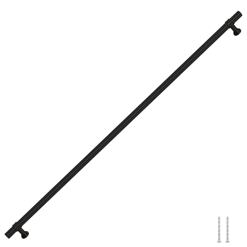 vidaXL Mânere de dulap, 5 buc., negru, 480 mm, oțel inoxidabil vidaXL Mânere de dulap, 5 buc., negru, 480 mm, oțel inoxidabil