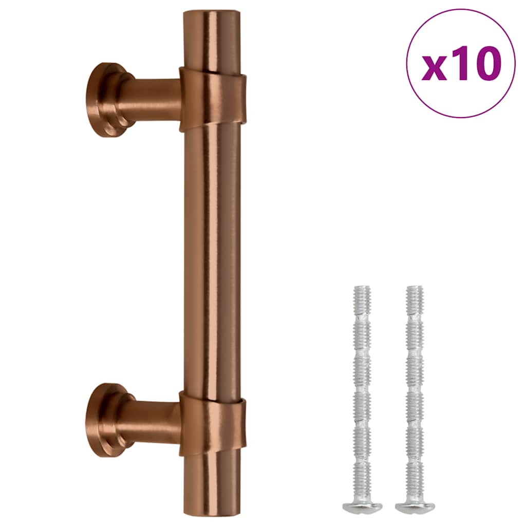 vidaXL Mânere de dulap, 10 buc., bronz, 64 mm, oțel inoxidabil vidaXL Mânere de dulap, 10 buc., bronz, 64 mm, oțel inoxidabil