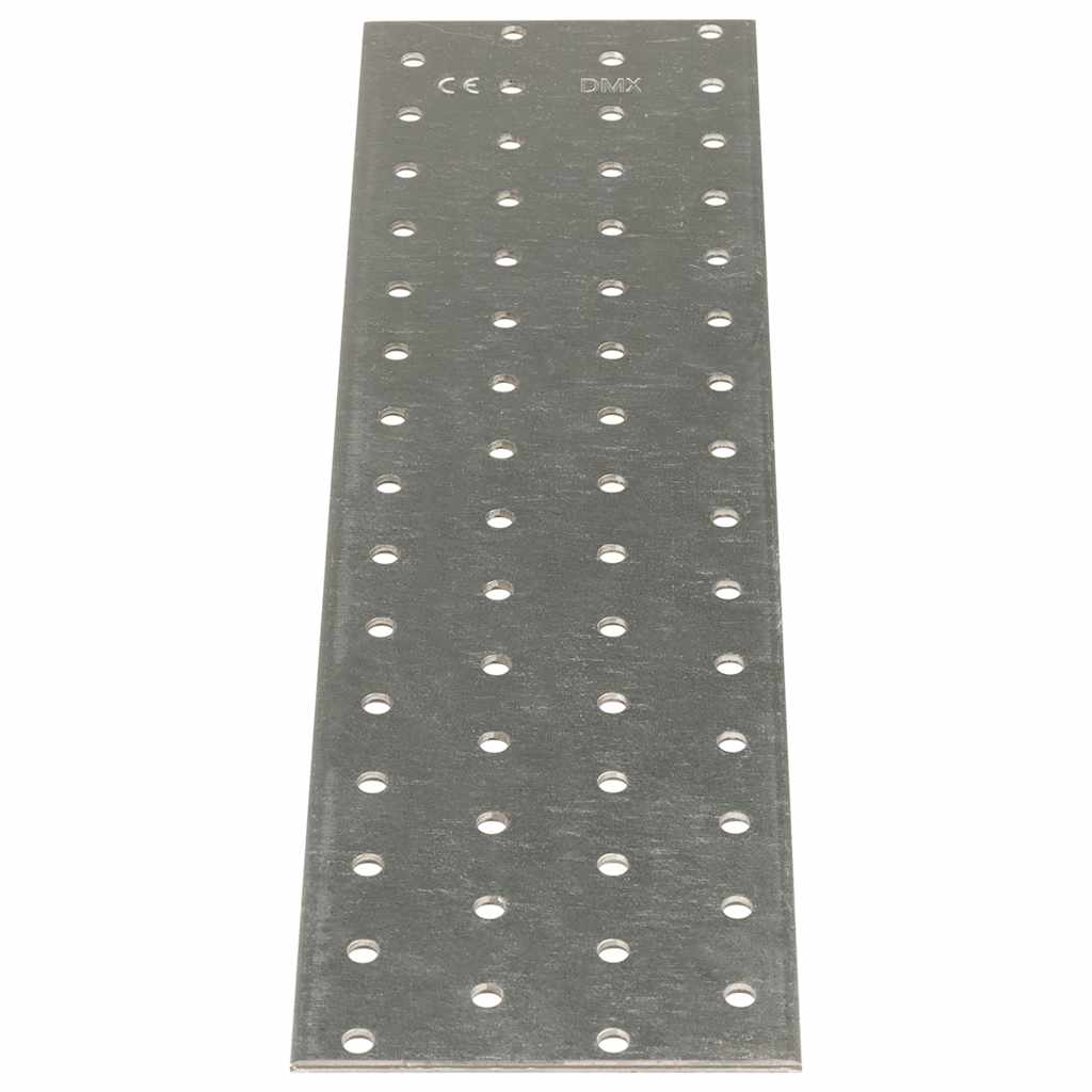 vidaXL Plăci perforate, 20 buc., 2 mm, 300x80 mm, oțel galvanizat vidaXL Plăci perforate, 20 buc., 2 mm, 300x80 mm, oțel galvanizat