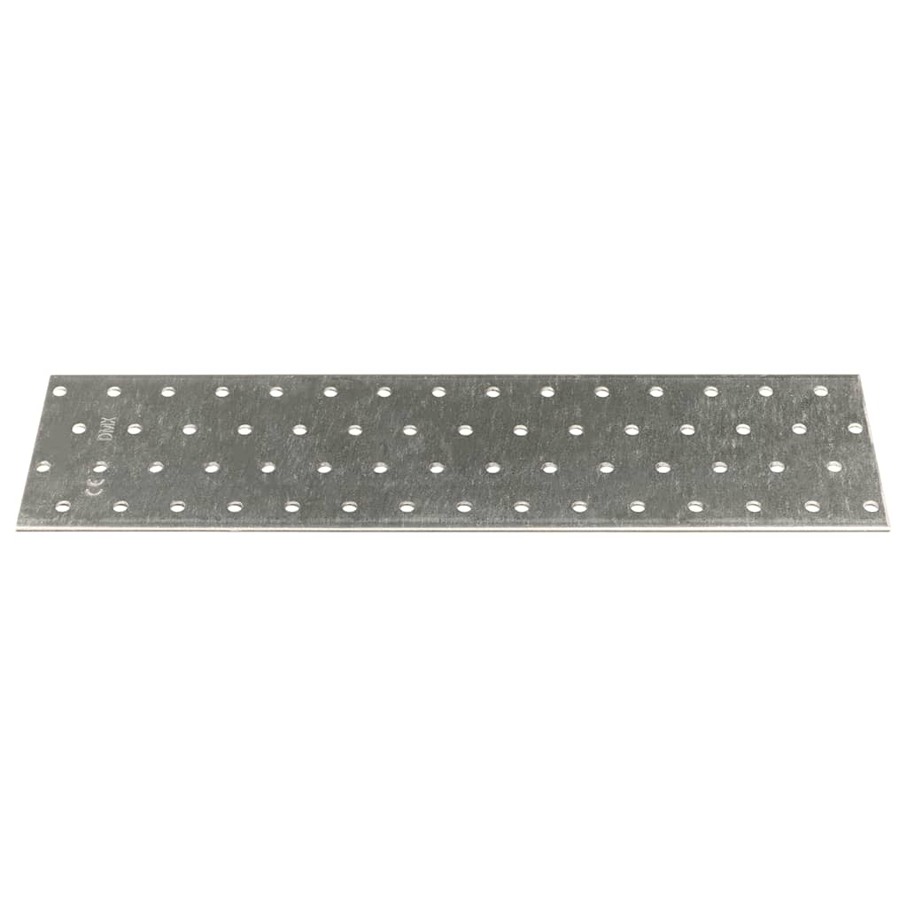 vidaXL Plăci perforate, 20 buc., 2 mm, 300x80 mm, oțel galvanizat vidaXL Plăci perforate, 20 buc., 2 mm, 300x80 mm, oțel galvanizat