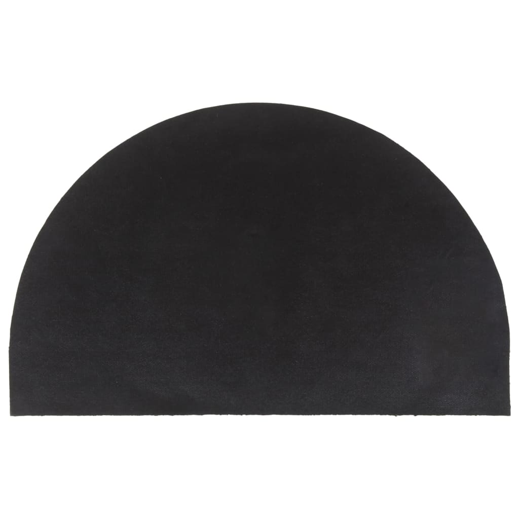 vidaXL Covoraș de ușă natural semirotund, 50x80 cm, fibre de cocos