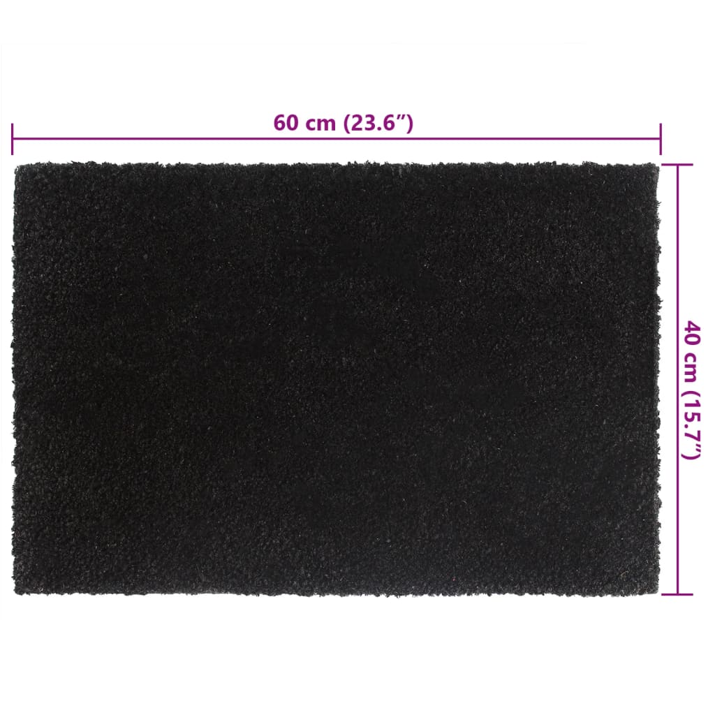 vidaXL Covoraș de ușă, 5 buc., negru, 40x60 cm, fibre de cocos vidaXL Covoraș de ușă, 5 buc., negru, 40x60 cm, fibre de cocos