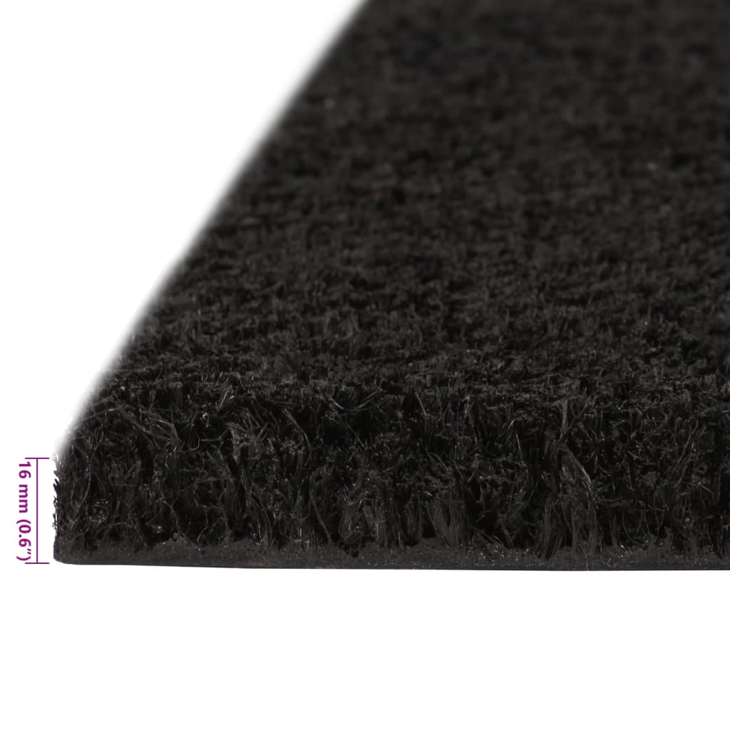 vidaXL Covoraș de ușă, negru, 100x300 cm, fibre de cocos vidaXL Covoraș de ușă, negru, 100x300 cm, fibre de cocos