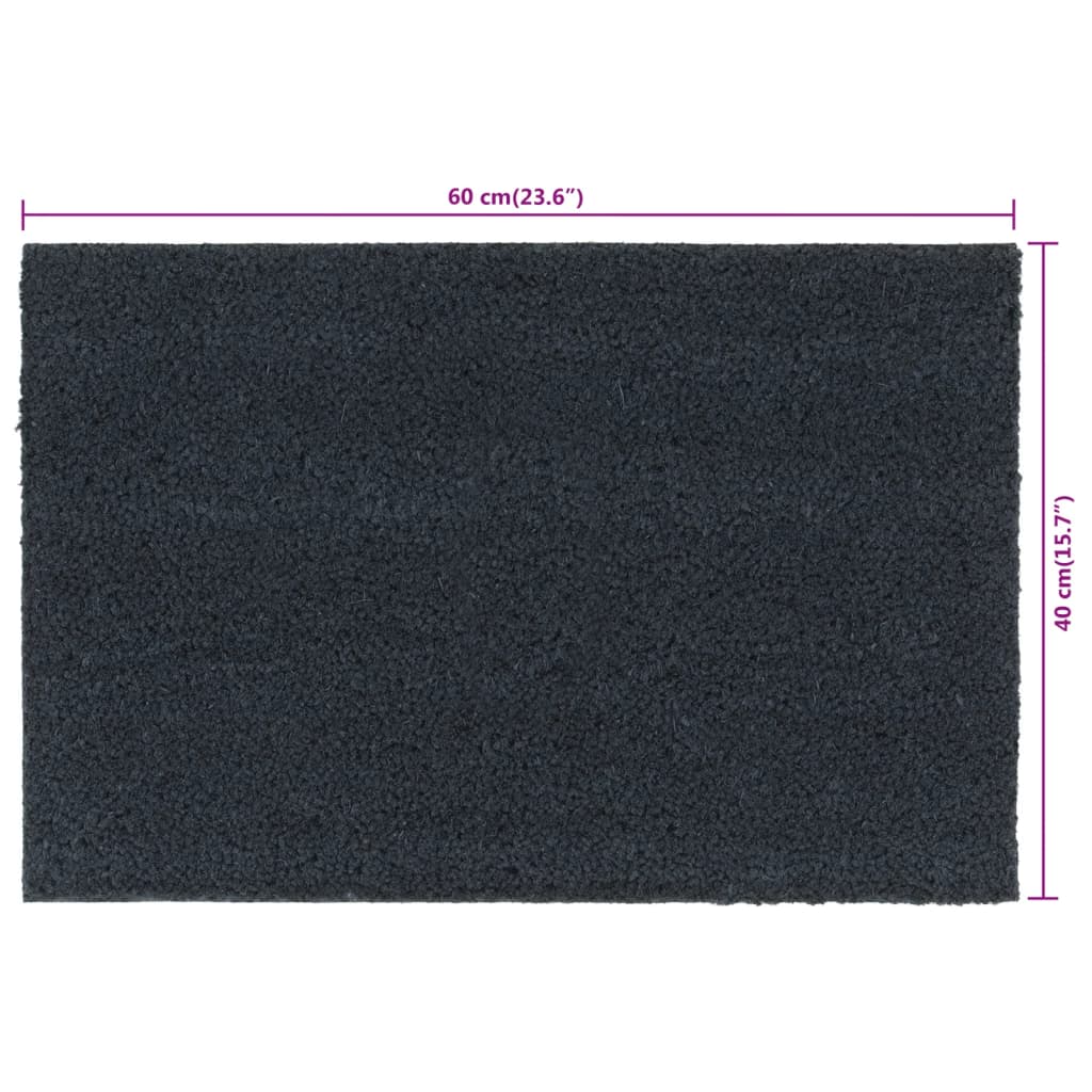 vidaXL Covoraș de ușă, 5 buc., Gri închis, 40x60 cm, fibre de cocos vidaXL Covoraș de ușă, 5 buc., Gri închis, 40x60 cm, fibre de cocos