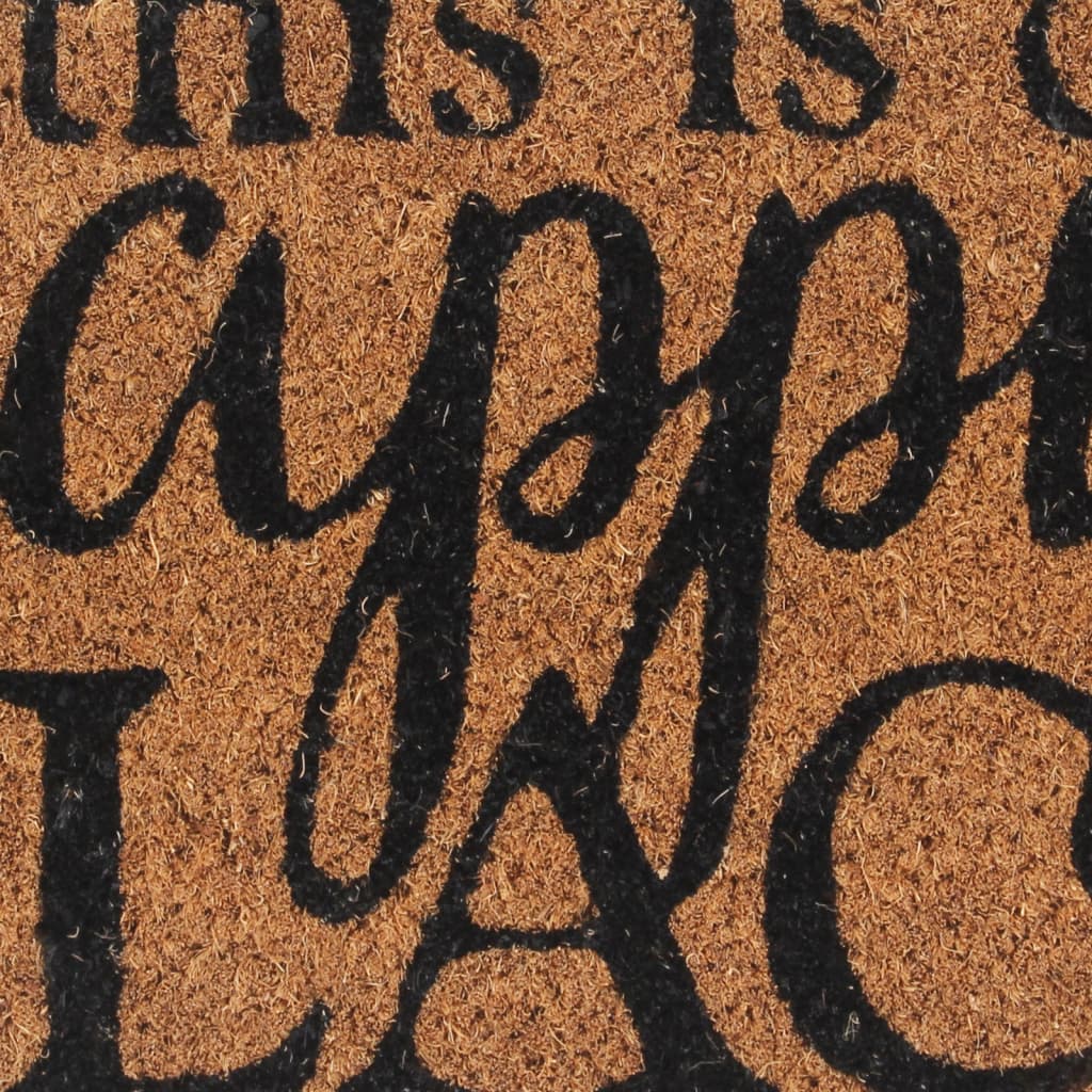 vidaXL Covoraș de ușă, natural, 45x75 cm, fibre de cocos vidaXL Covoraș de ușă, natural, 45x75 cm, fibre de cocos