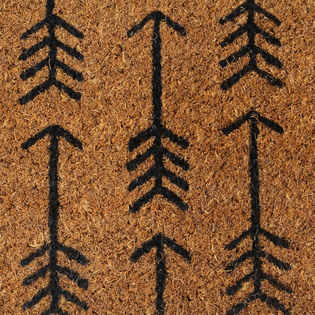 vidaXL Covoraș de ușă, natural, 45x75 cm, fibre de cocos vidaXL Covoraș de ușă, natural, 45x75 cm, fibre de cocos