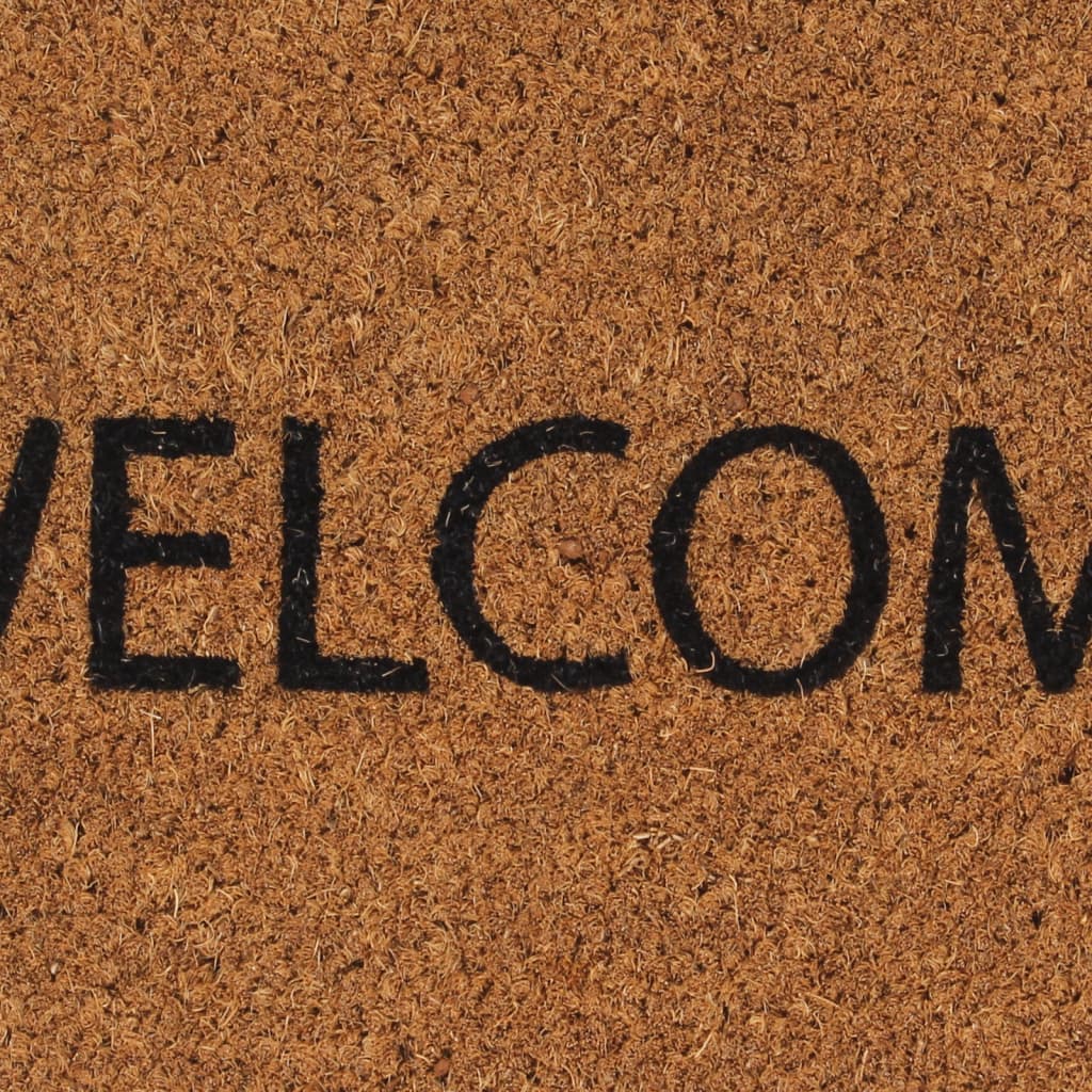 vidaXL Covoraș de ușă, natural, 45x75 cm, fibre de cocos