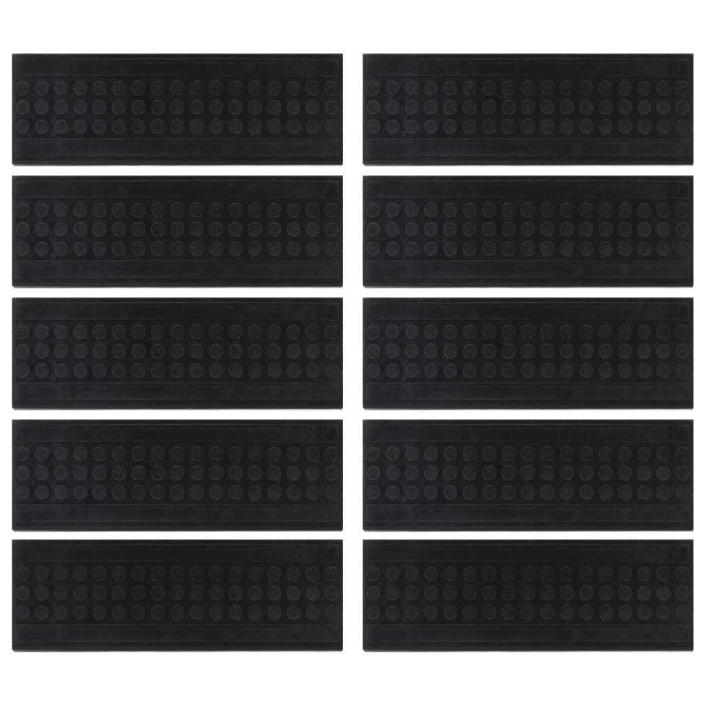 vidaXL Trepte de scară, 10 buc., 25x75 cm, cauciuc vidaXL Trepte de scară, 10 buc., 25x75 cm, cauciuc