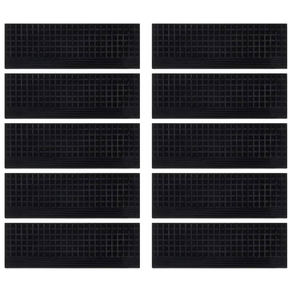 vidaXL Trepte de scară, 10 buc., 25x75 cm, cauciuc vidaXL Trepte de scară, 10 buc., 25x75 cm, cauciuc
