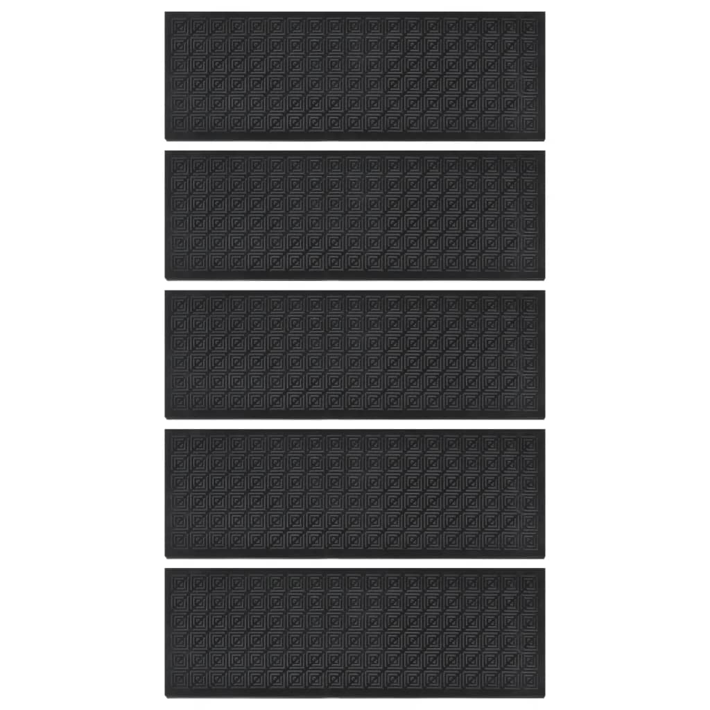 vidaXL Trepte de scară, 5 buc., 25x75 cm, cauciuc vidaXL Trepte de scară, 5 buc., 25x75 cm, cauciuc