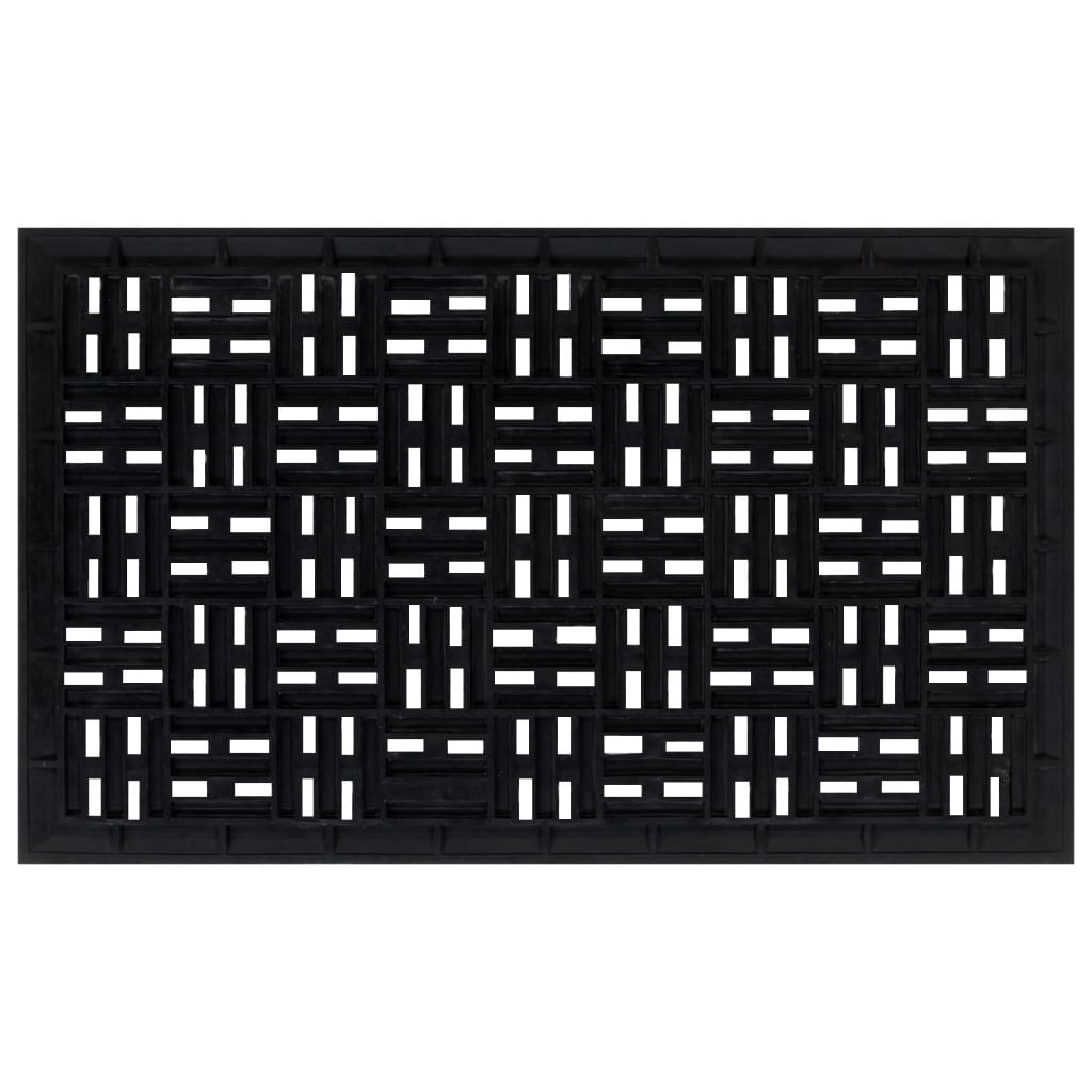 vidaXL Covoraș de ușă dreptunghiular, 45x75 cm, cauciuc vidaXL Covoraș de ușă dreptunghiular, 45x75 cm, cauciuc