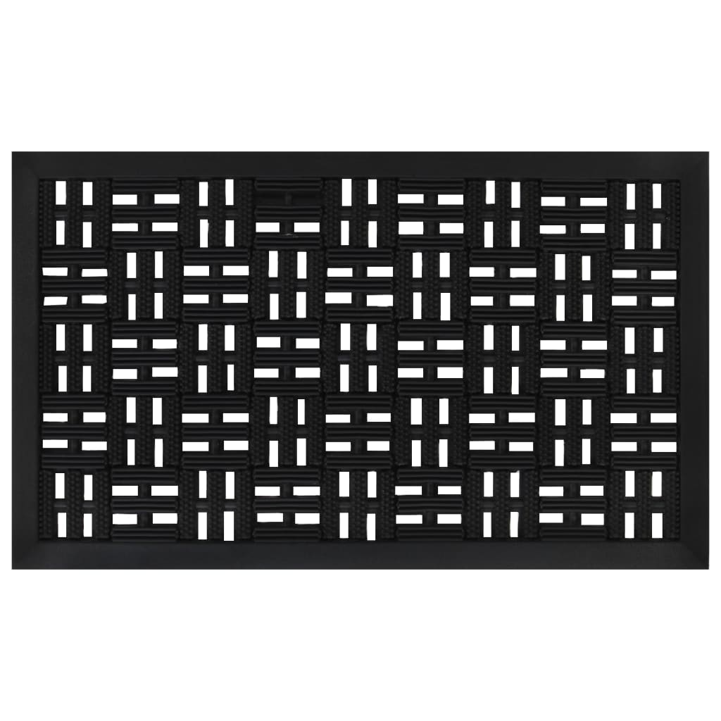 vidaXL Covoraș de ușă dreptunghiular, 45x75 cm, cauciuc vidaXL Covoraș de ușă dreptunghiular, 45x75 cm, cauciuc