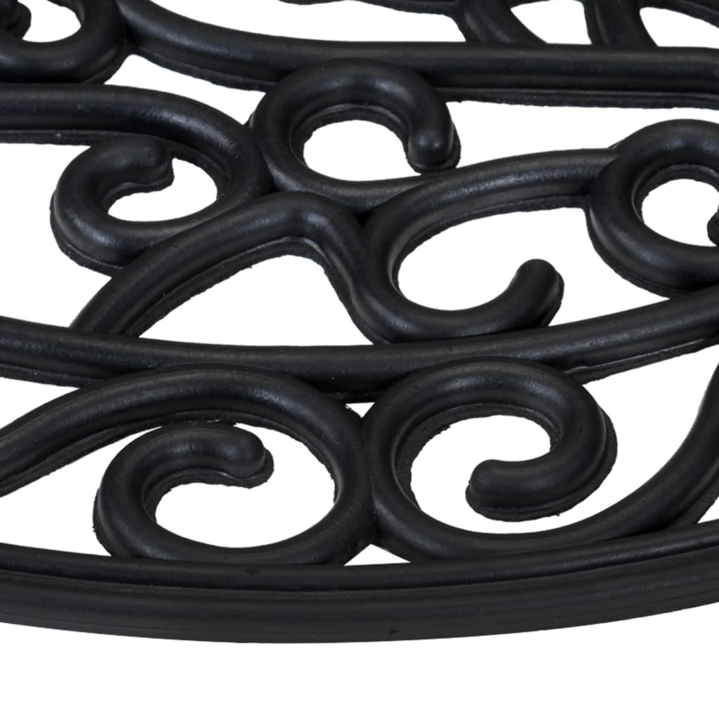 vidaXL Covoraș de ușă semirotund, 45x75 cm, cauciuc