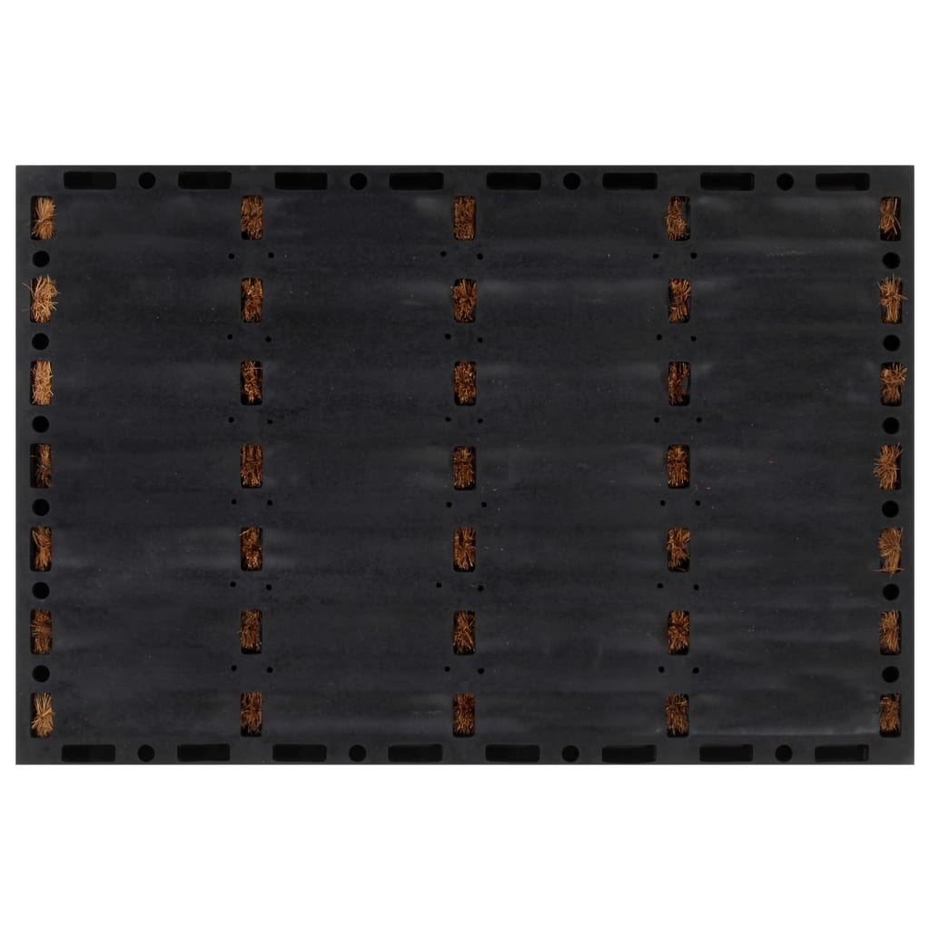 vidaXL Covoraș de ușă dreptunghiular, 40x60 cm, cauciuc/nucă cocos vidaXL Covoraș de ușă dreptunghiular, 40x60 cm, cauciuc/nucă cocos