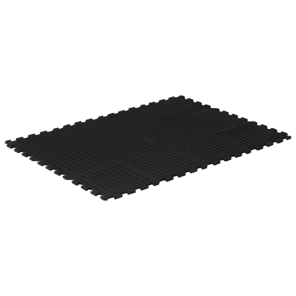 vidaXL Placă de podea din cauciuc, negru, 12 mm, 90x120 cm vidaXL Placă de podea din cauciuc, negru, 12 mm, 90x120 cm