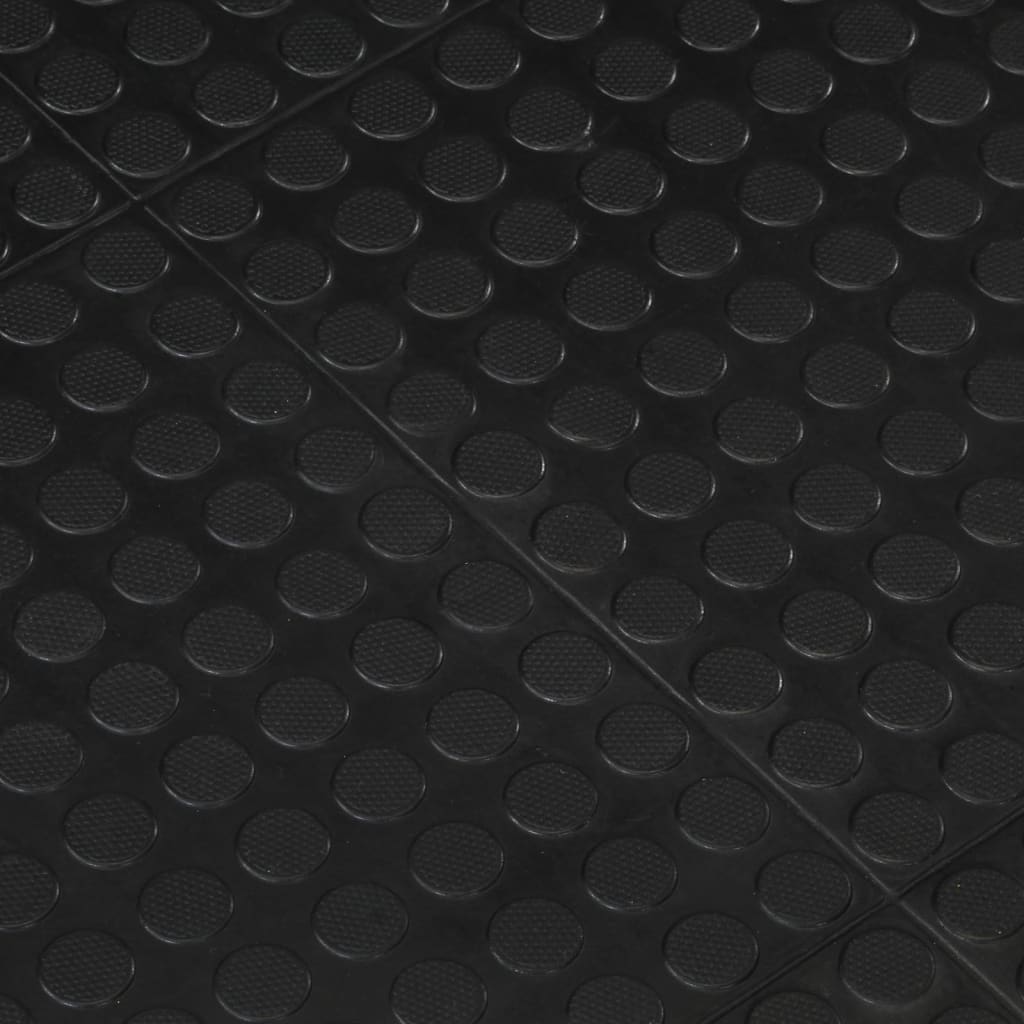 vidaXL Placă de podea din cauciuc, negru, 12 mm, 90x120 cm vidaXL Placă de podea din cauciuc, negru, 12 mm, 90x120 cm