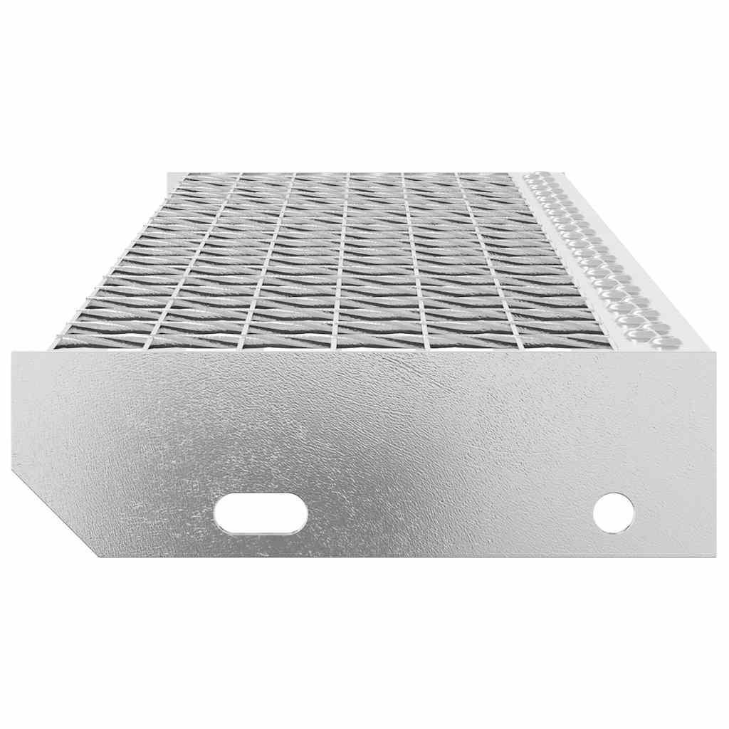 vidaXL Treaptă tip grătar, 80x24x7 cm, oțel galvanizat vidaXL Treaptă tip grătar, 80x24x7 cm, oțel galvanizat