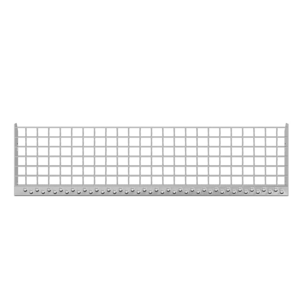 vidaXL Treaptă tip grătar, 90x24x7 cm, oțel galvanizat vidaXL Treaptă tip grătar, 90x24x7 cm, oțel galvanizat