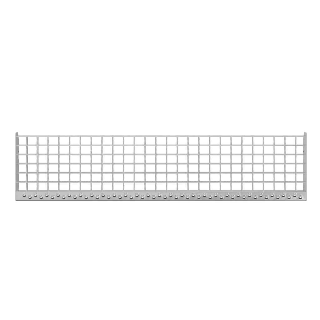 vidaXL Treaptă tip grătar, 100x24x7 cm, oțel galvanizat