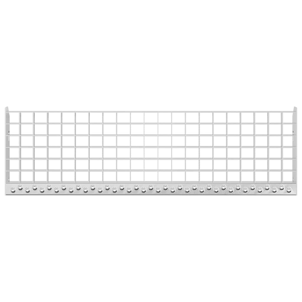 vidaXL Treaptă tip grătar, 80x24x7 cm, oțel galvanizat vidaXL Treaptă tip grătar, 80x24x7 cm, oțel galvanizat